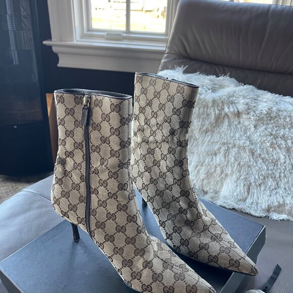 Gucci GG Monogram Canvas Half Boots - Picture 4 of 4